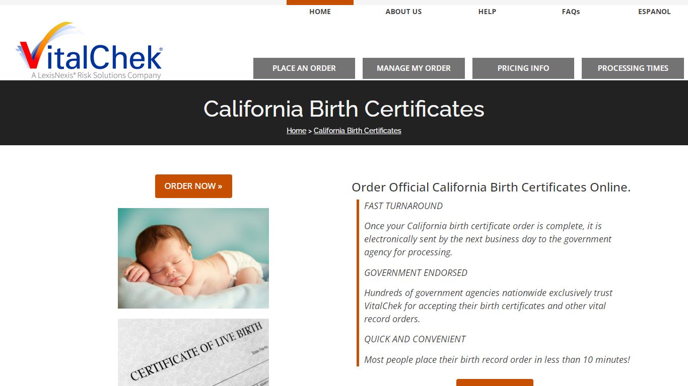 California (CA) Birth Certificates | Birth Records - VitalChek